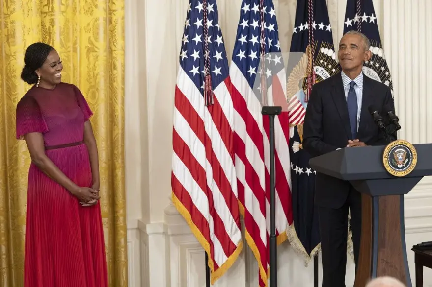 Barack Obama ve Michelle Obama'nın resmi portreleri Beyaz Saray'da 2