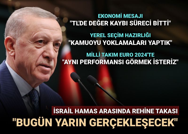 Cumhurbaşkanı Erdoğan: Rehine takası bugün yarın gerçekleşecek