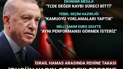 Cumhurbaşkanı Erdoğan: Rehine takası bugün yarın gerçekleşecek