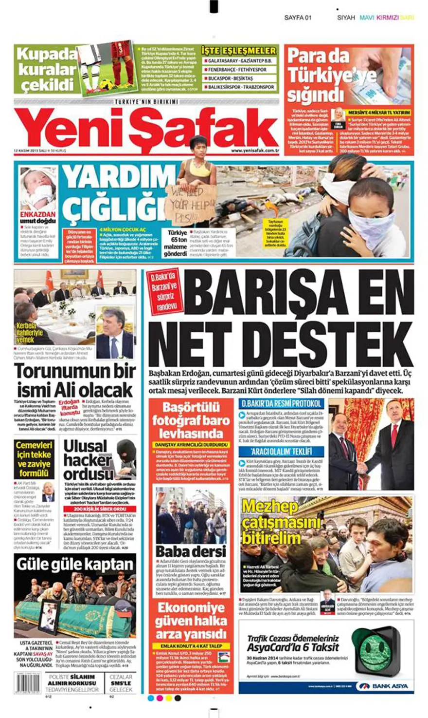 Günün manşetleri - 12 Kasım 2013 9 Günün manşetleri - 12 Kasım 2013 9
