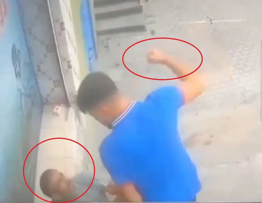 Sokak ortasında kadına şiddet | Saldırganı etkisiz hale getiren genç: Dersini alsın diye ben de ona vurdum 1