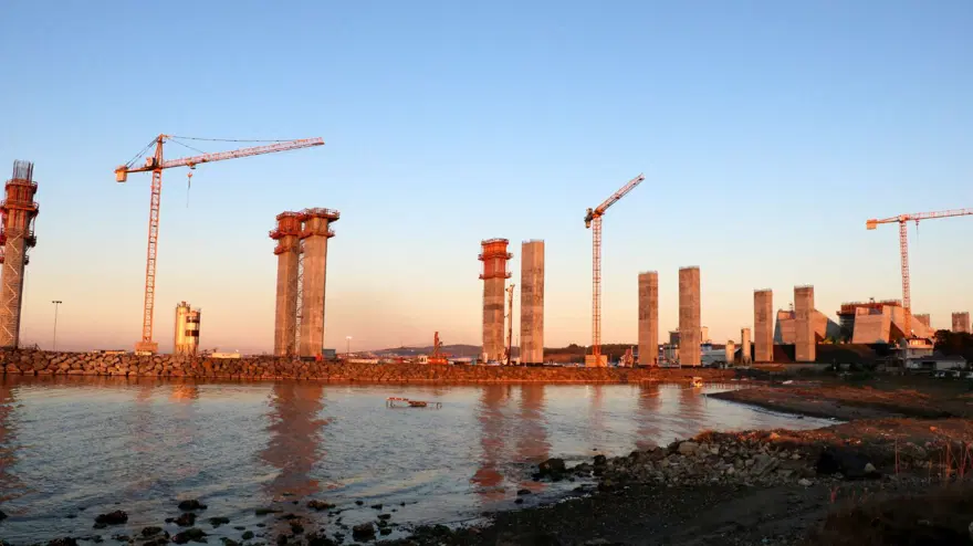 1915 Çanakkale Köprüsü'nün ayakları yarı uzunluğa ulaştı 5 1915 Çanakkale Köprüsü'nün ayakları yarı uzunluğa ulaştı 5