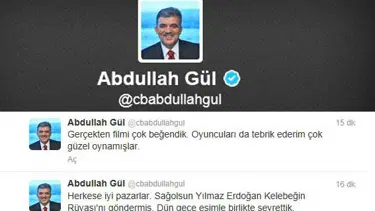 Gül'den Kelebeğin Rüyası'na övgü