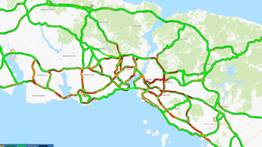 Haftanın ilk iş gününde trafik yoğunluğu