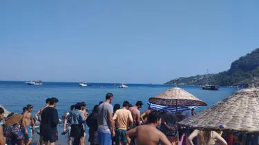 Serinlemek için denize giren Orkun'dan acı haber