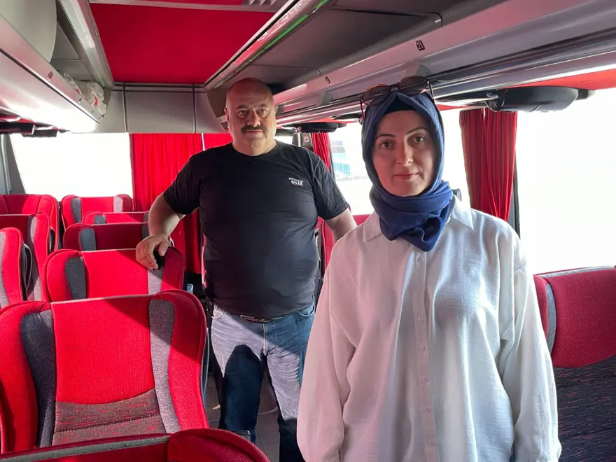Kocası ile aynı otobüste şoförlük yapıyor 5