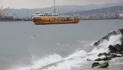 Tekirdağ'da deniz ulaşımına poyraz engeli