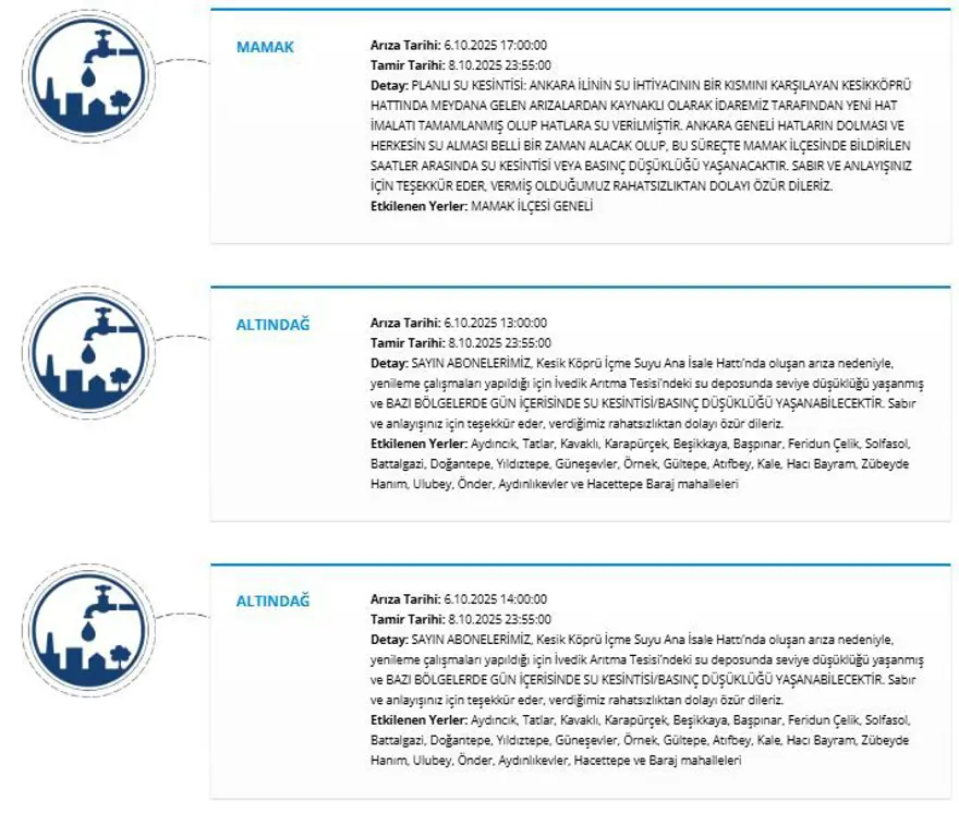 Ankara'da 59 saati bulan su kesintisi: Ankara'da sular ne zaman gelecek? 2