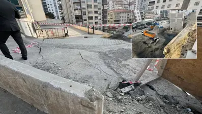 Ankara’da inşaat kazısında toprak kaydı: 17 katlı bina tahliye edildi