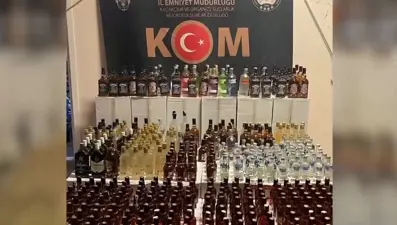 Bursa'da 5 bin 740 şişe sahte alkol ele geçirildi