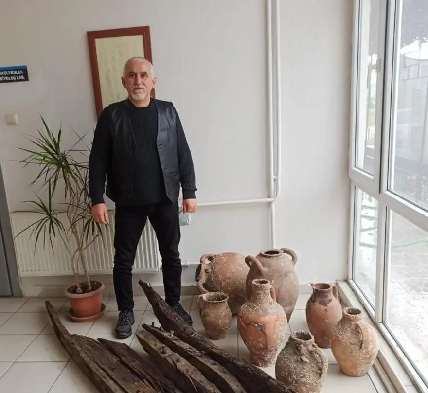 Balıkçı ağlarına Roma dönemine ait amforalar takıldı 1