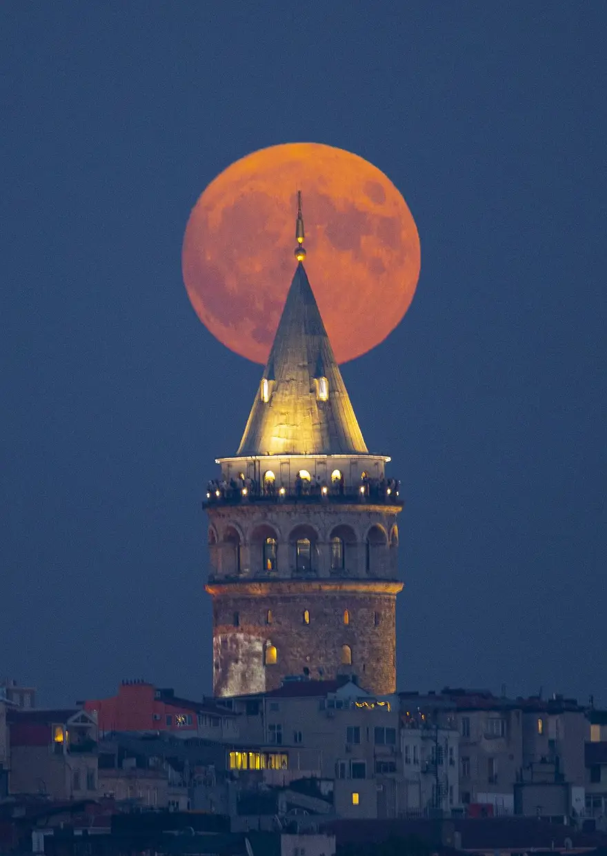 İstanbul'dan Süper Ay manzaraları 4