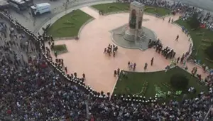 Taksim'de Lice protestosu