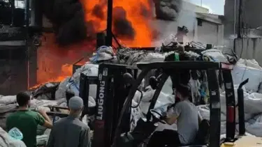 Adana’da geri dönüşüm fabrikasında yangın