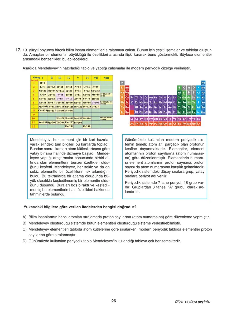 Uğur Okulları LGS-2 sayısal deneme sınavı 25
