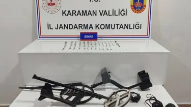 Karaman'da uyuşturucu ile tarihi eserler ele geçirildi