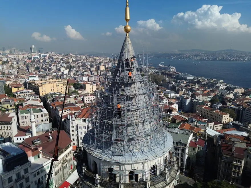 Galata Kulesi’nin külahı restore ediliyor 2