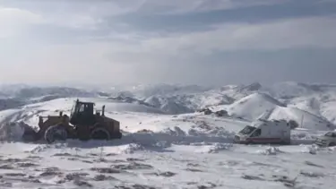 6 saatlik hastane yolculuğu (Kar motoruyla ambulansa ulaştırıldı)