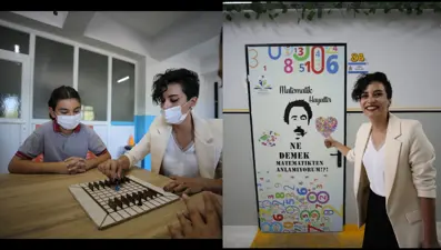 Matematiği öğrencilerine sporla sevdirdi
