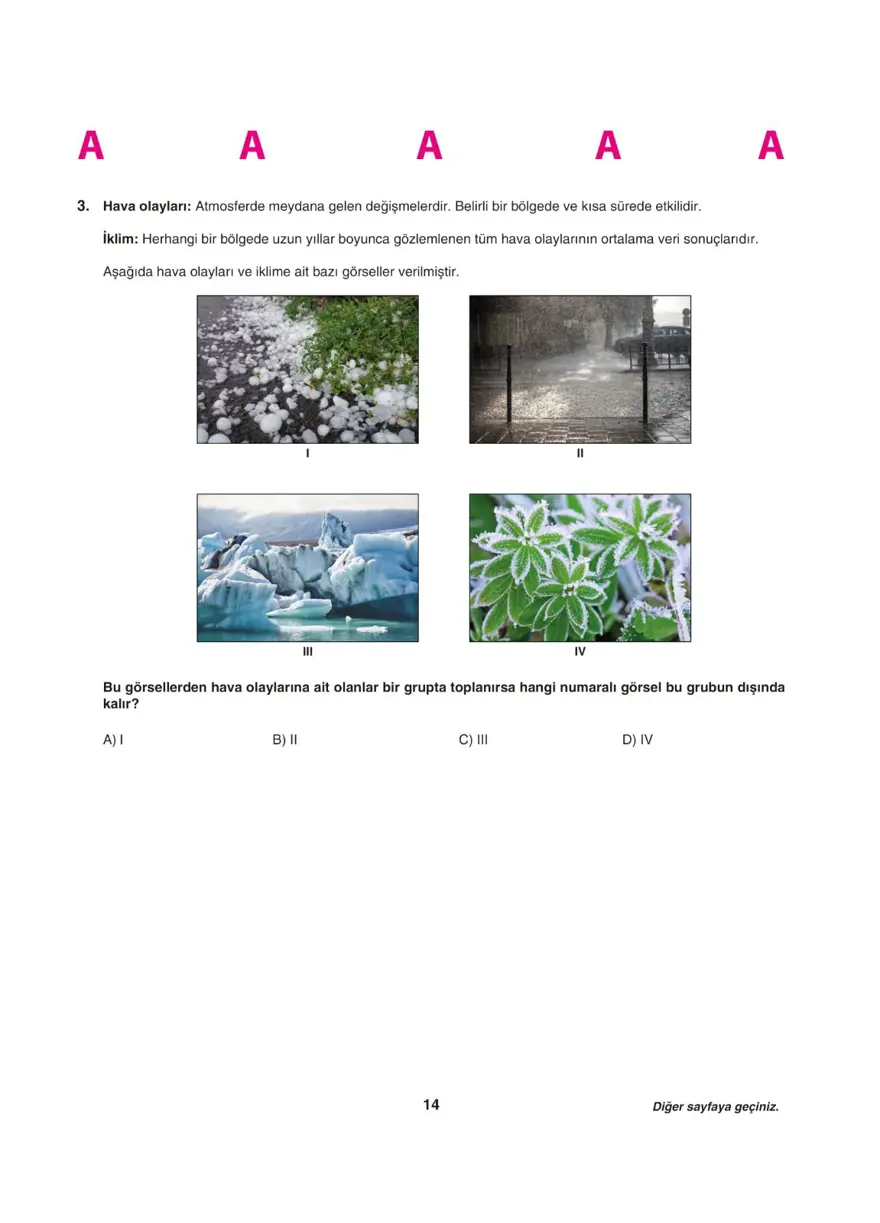 LGS deneme sınavı - Sayısal bölüm 13 LGS deneme sınavı - Sayısal bölüm 13