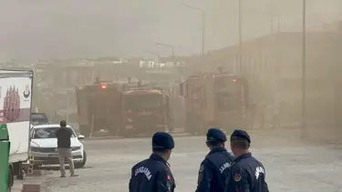 Diyarbakır'da sanayi sitesinde yangın çıktı