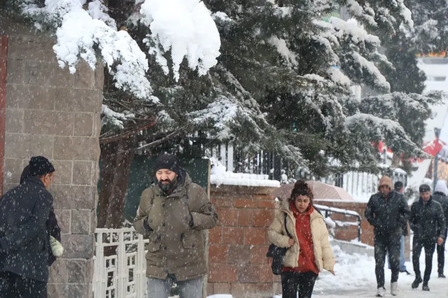 Van'da yoğun kar yağışı: 131 yerleşim yerine ulaşım sağlanamıyor 1