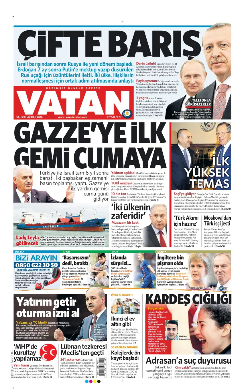 Gazete manşetleri (28.06.2016) 4