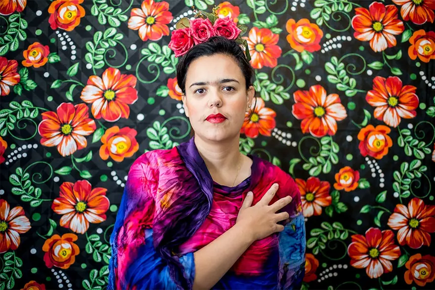 Frida Kahlo'yu taklitleriyle andı 3