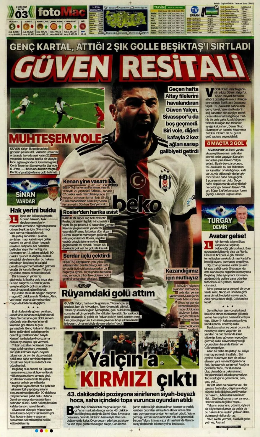 Günün spor manşetleri (03 Ekim 2021) 16