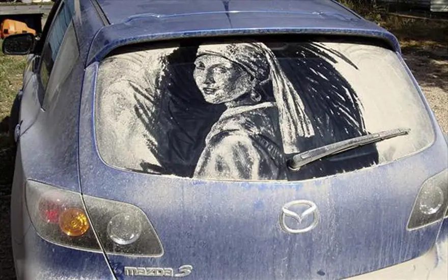 Kirli arabalara sanat yapılır 2