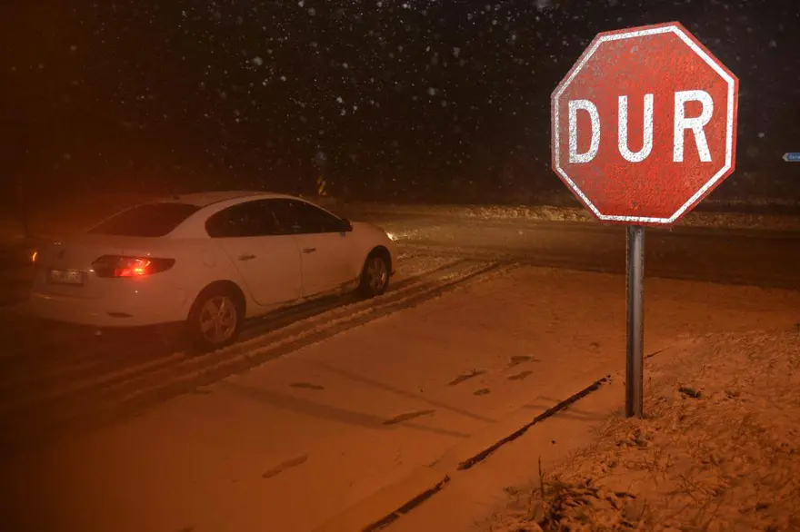 Bolu Dağı'nda kar yağışı 3