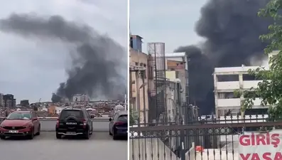 Bayrampaşa'da hurdalıkta korkutan yangın