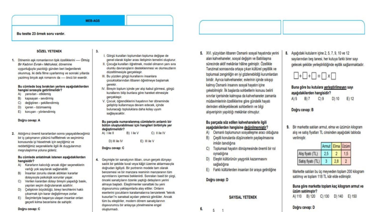 AGS 2025 cevap anahtarı sorgulama osym.gov.tr | AGS / ÖABT soruları ve cevapları açıklandı mı, nasıl sorgulanır?