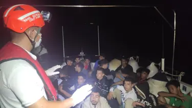 Fethiye açıklarında 28 kaçak göçmen yakalandı