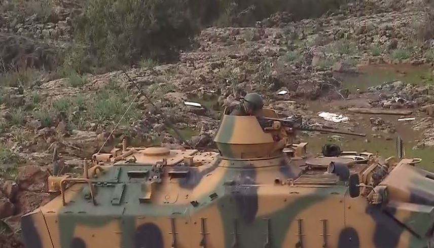 NTV ekibi cepheye geçiş hattında