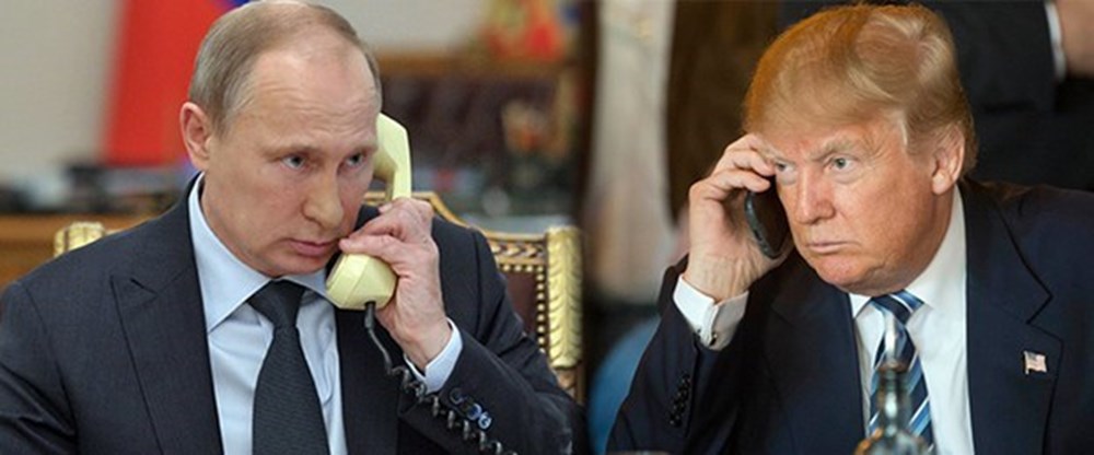 Trump ile Putin bir telefon görüşmesi gerçekleştirdi