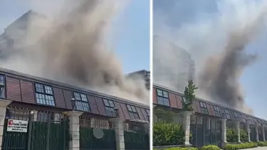 Fişekhane'de restoran yangını