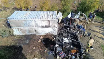 Konteynerde yangın felaketi: Bebek öldü, annesi yaralı