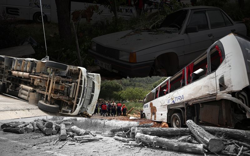 Çanakkale'de zincirleme trafik kazası: 8 ölü