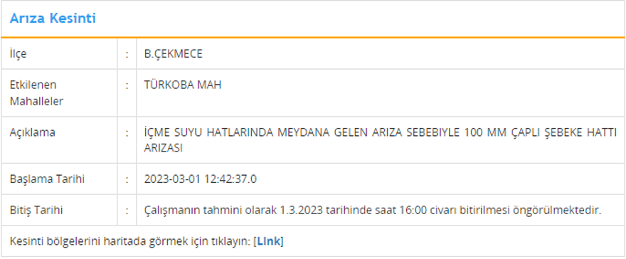 İstanbul'un 6 ilçesinde su kesintisi: 7 saat su kesintisi yaşanacak (1 Mart İSKİ planlı su kesintisi listesi) 6