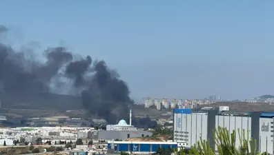 Kocaeli'de fabrikada yangın