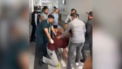 Acil servis savaş alanına döndü