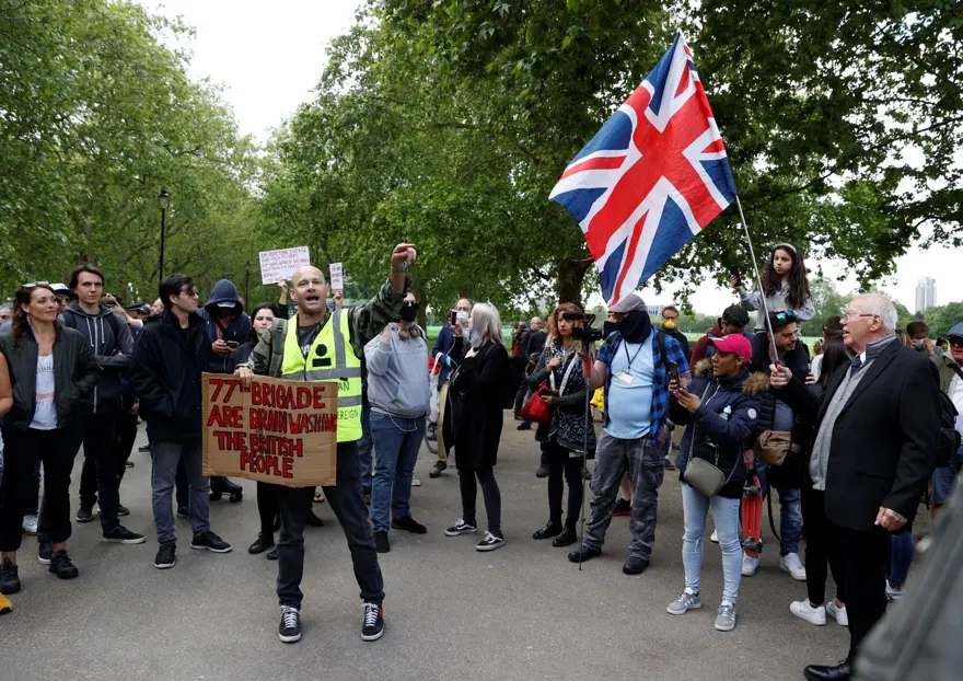 İngiltere'de tecrit karşıtı protesto 10