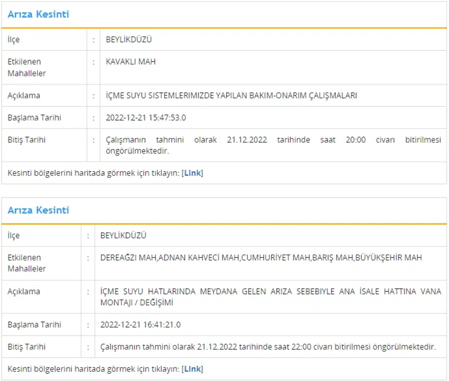 İstanbul'un 5 ilçesinde su kesintisi: 6 saat su kesintisi yaşanacak (21 Aralık İSKİ planlı su kesintisi listesi) 1 İstanbul'un 5 ilçesinde su kesintisi: 6 saat su kesintisi yaşanacak (21 Aralık İSKİ planlı su kesintisi listesi) 1