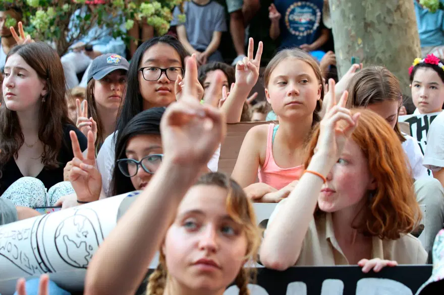 İklim aktivisti Thunberg, BM önünde eylem yaptı 6