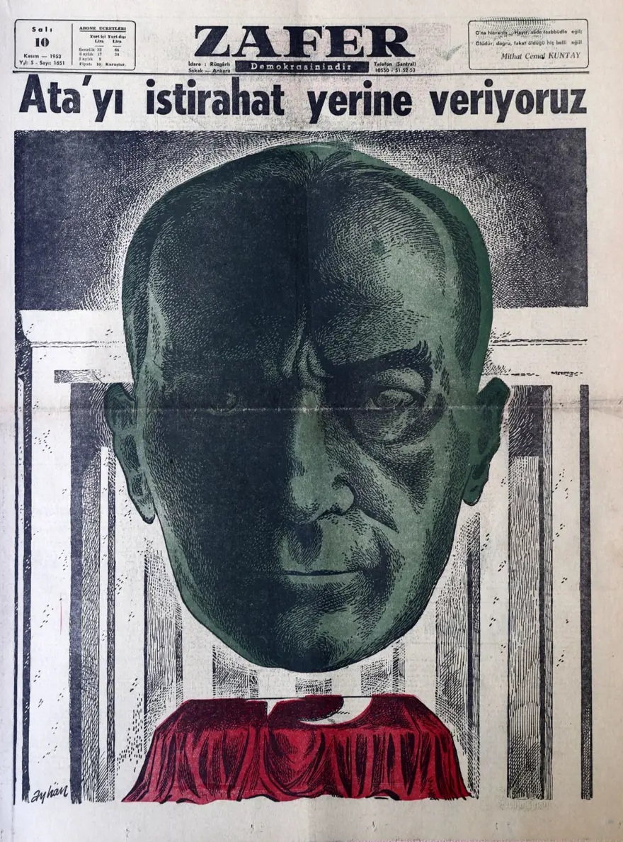 10 Kasım matemi gazetelerin tarihi manşetlerinde: Bir güneş söndü 20