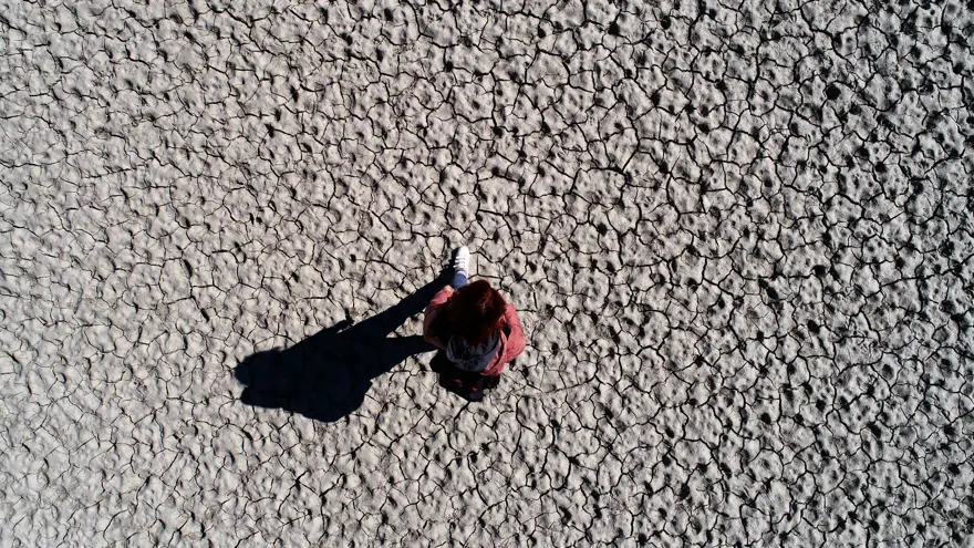 Karacalar Barajı'nın suyu 300 metre çekildi, zemin tarım arazisine dönüştü 5