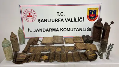 Şanlıurfa'da tarihi eser operasyonu: 11 kitabe ve 4 heykel ele geçirildi