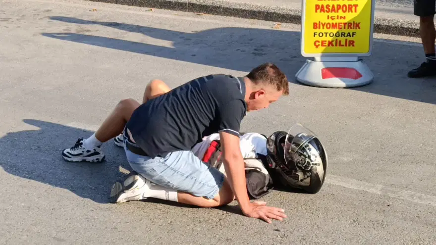 Trafik magandasının tekerlek şovu kaza getirdi 6