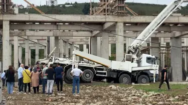 Ordu'da inşaatta beton mikseri devrildi: 1 ölü